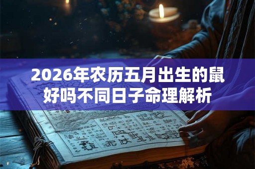 2026年农历五月出生的鼠好吗不同日子命理解析