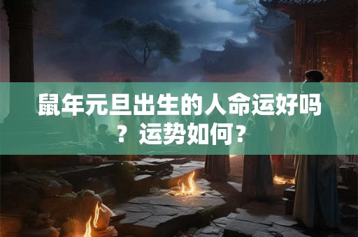 鼠年元旦出生的人命运好吗？运势如何？
