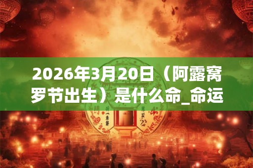 2026年3月20日（阿露窝罗节出生）是什么命_命运如何