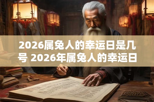 2026属兔人的幸运日是几号 2026年属兔人的幸运日是哪天