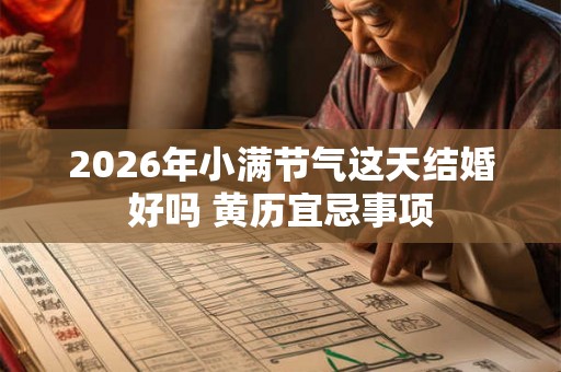2026年小满节气这天结婚好吗 黄历宜忌事项 2026年小满节气这天结婚好吗 黄历宜忌事项