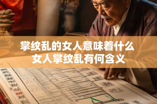 掌纹乱的女人意味着什么 女人掌纹乱有何含义