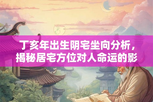 丁亥年出生阴宅坐向分析,揭秘居宅方位对人命运的影响 丁亥年出生阴宅坐向分析,揭秘居宅方位对人命运的影响