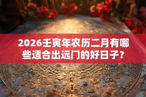 2026壬寅年农历二月有哪些适合出远门的好日子？