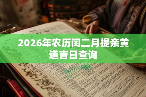 2026年农历闰二月提亲黄道吉日查询