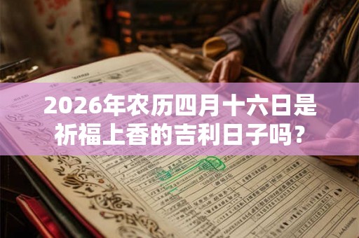 2026年农历四月十六日是祈福上香的吉利日子吗？