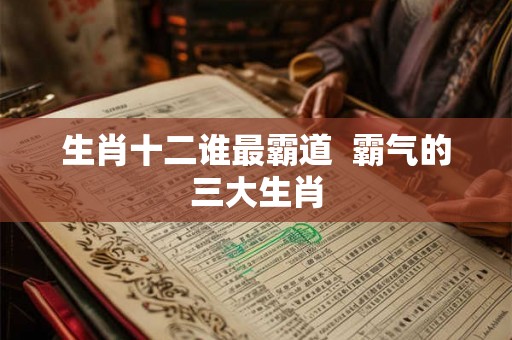 生肖十二谁最霸道  霸气的三大生肖