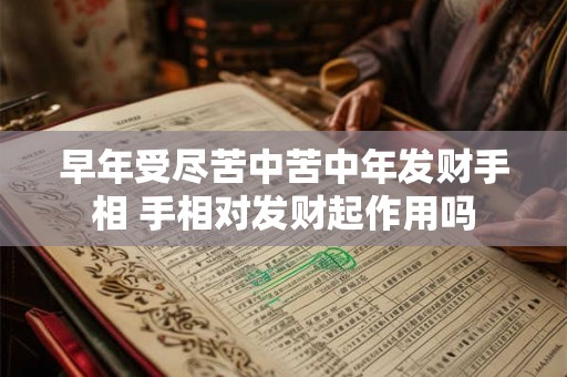 早年受尽苦中苦中年发财手相 手相对发财起作用吗