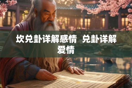 坎兑卦详解感情  兑卦详解爱情