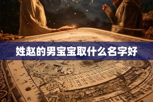 姓赵的男宝宝取什么名字好