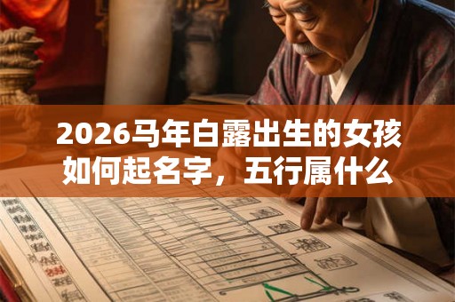 2026马年白露出生的女孩如何起名字,五行属什么 2026马年白露出生的女孩如何起名字,五行属什么