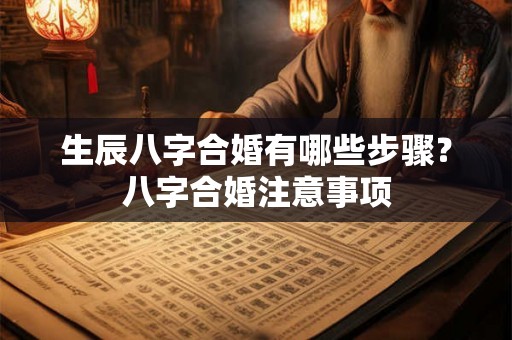 生辰八字合婚有哪些步骤？八字合婚注意事项