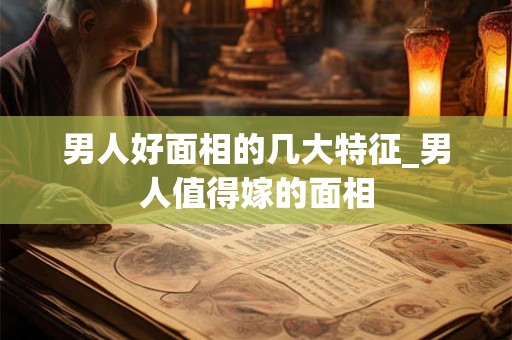 男人好面相的几大特征_男人值得嫁的面相