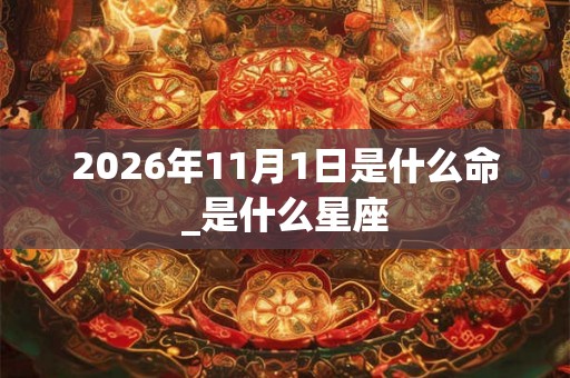 2026年11月1日是什么命_是什么星座
