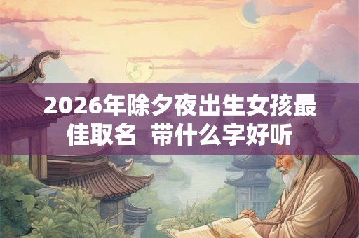 2026年除夕夜出生女孩最佳取名  带什么字好听