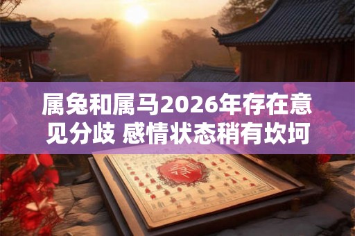 属兔和属马2026年存在意见分歧 感情状态稍有坎坷