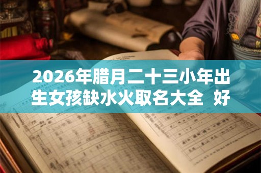 2026年腊月二十三小年出生女孩缺水火取名大全  好听寓意好的名字