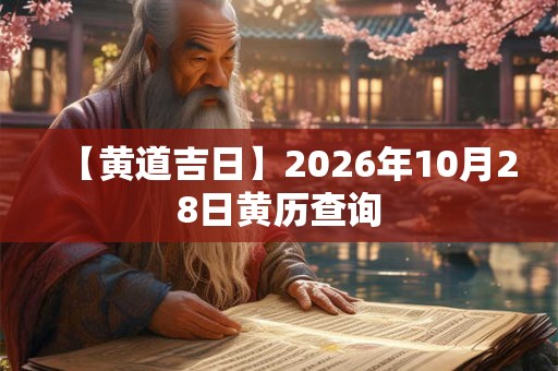 【黄道吉日】2026年10月28日黄历查询 【黄道吉日】2026年10月28日黄历查询