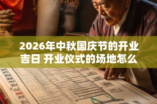 2026年中秋国庆节的开业吉日 开业仪式的场地怎么选择