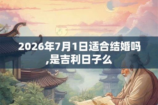 2026年7月1日适合结婚吗,是吉利日子么
