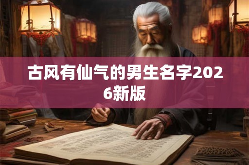 古风有仙气的男生名字2026新版