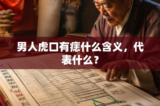 男人虎口有痣什么含义，代表什么？