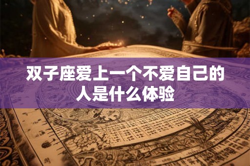 双子座爱上一个不爱自己的人是什么体验