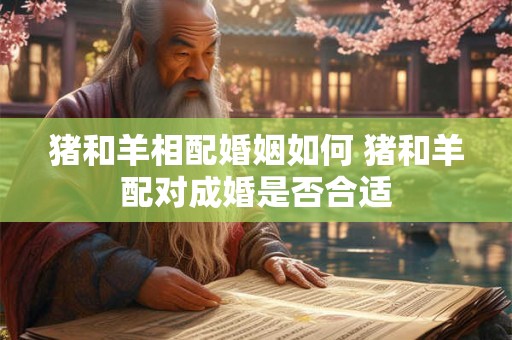猪和羊相配婚姻如何 猪和羊配对成婚是否合适