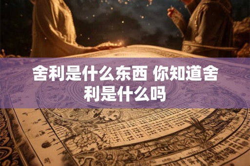 舍利是什么东西 你知道舍利是什么吗