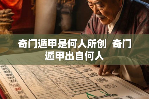 奇门遁甲是何人所创 奇门遁甲出自何人 奇门遁甲是何人所创 奇门遁甲出自何人
