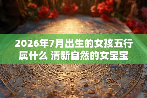 2026年7月出生的女孩五行属什么 清新自然的女宝宝名字
