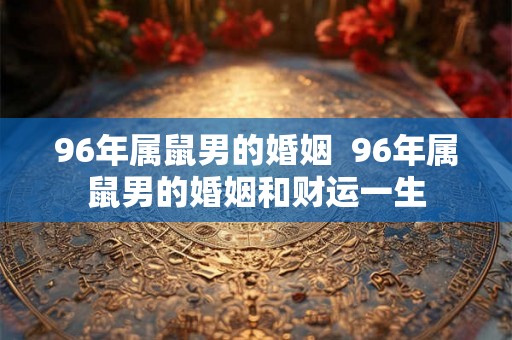 96年属鼠男的婚姻 96年属鼠男的婚姻和财运一生 96年属鼠男的婚姻 96年属鼠男的婚姻和财运一生