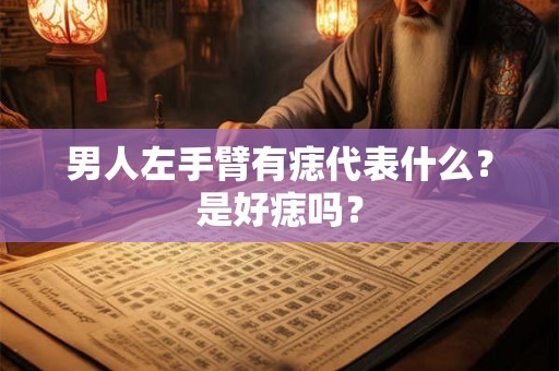 男人左手臂有痣代表什么？是好痣吗？