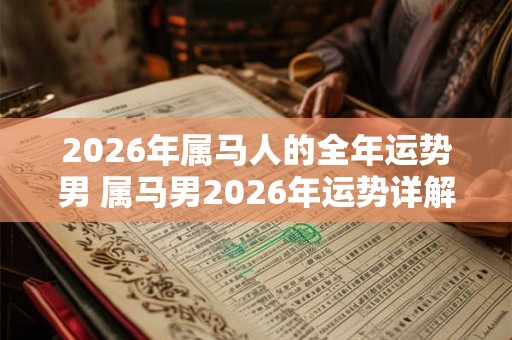 2026年属马人的全年运势男 属马男2026年运势详解