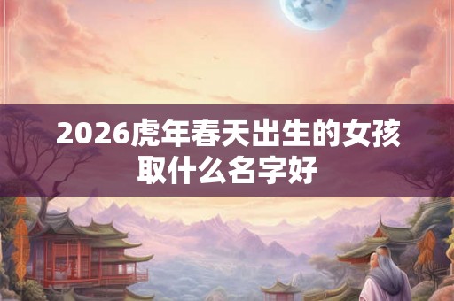 2026虎年春天出生的女孩取什么名字好