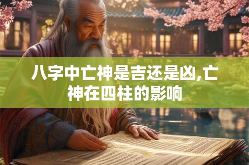 八字中亡神是吉还是凶,亡神在四柱的影响