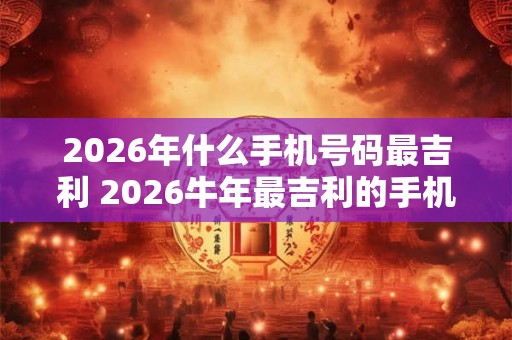 2026年什么手机号码最吉利 2026牛年最吉利的手机号查询