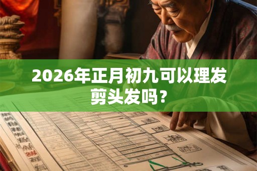 2026年正月初九可以理发剪头发吗？