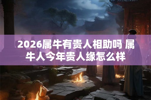 2026属牛有贵人相助吗 属牛人今年贵人缘怎么样
