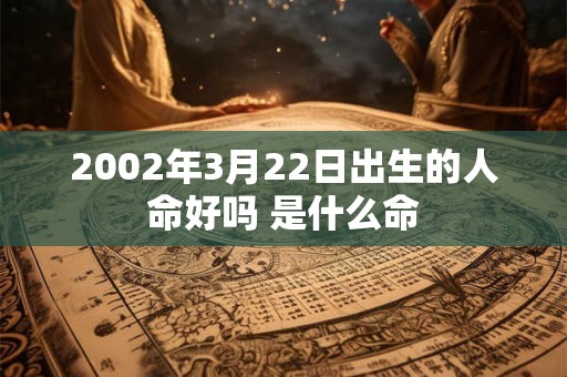 2002年3月22日出生的人命好吗 是什么命