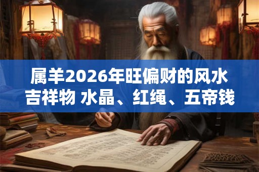 属羊2026年旺偏财的风水吉祥物 水晶、红绳、五帝钱