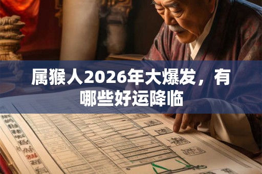 属猴人2026年大爆发，有哪些好运降临
