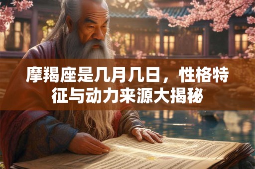 摩羯座是几月几日，性格特征与动力来源大揭秘