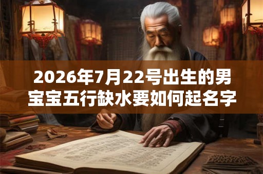 2026年7月22号出生的男宝宝五行缺水要如何起名字