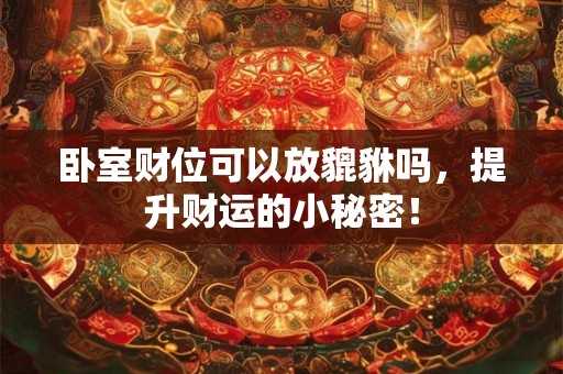卧室财位可以放貔貅吗,提升财运的小秘密! 卧室财位可以放貔貅吗,提升财运的小秘密!