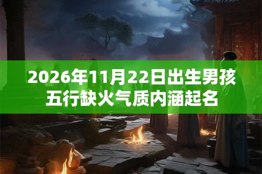 2026年11月22日出生男孩五行缺火气质内涵起名