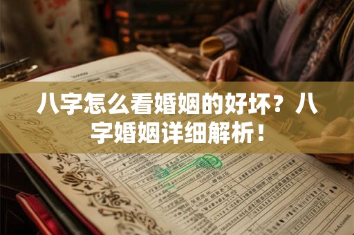 八字怎么看婚姻的好坏？八字婚姻详细解析！