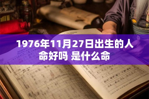 1976年11月27日出生的人命好吗 是什么命