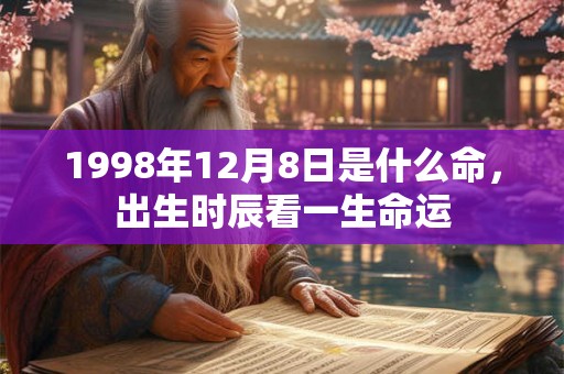 1998年12月8日是什么命,出生时辰看一生命运 1998年12月8日是什么命,出生时辰看一生命运