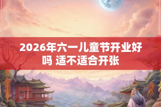 2026年六一儿童节开业好吗 适不适合开张
